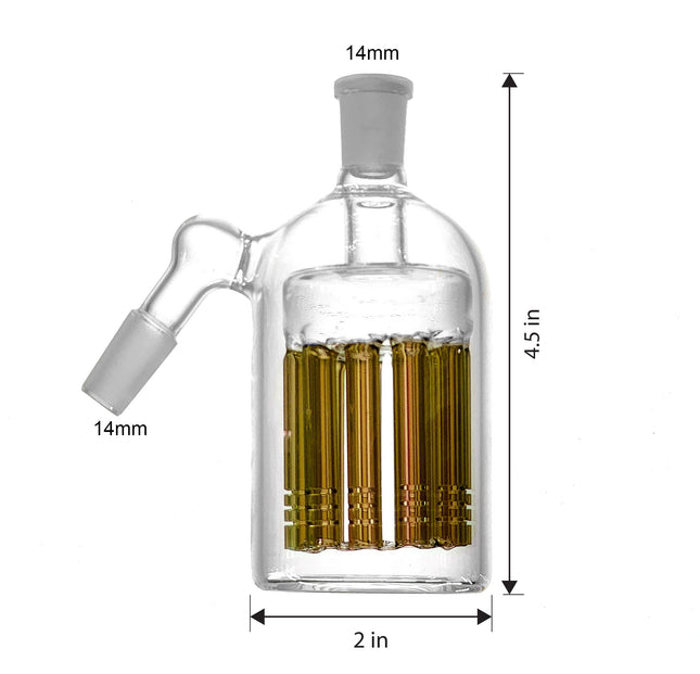 Ash Catcher 45° Degree Angle 14mm with Tree Percolator.