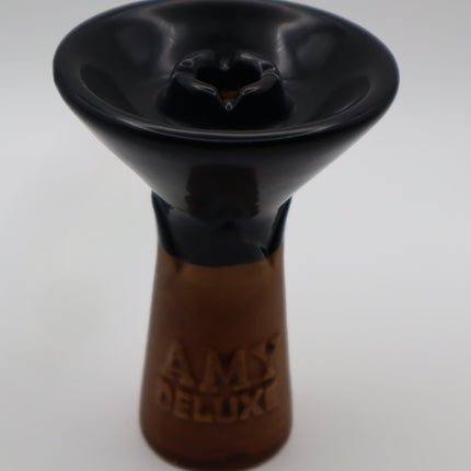 Amy Deluxe Black+Brown Ceramic Bowl.