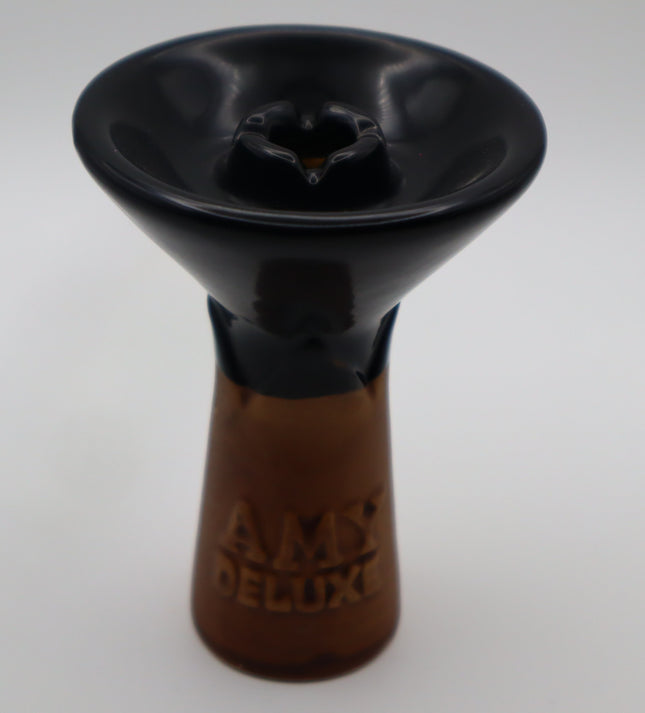 Amy Deluxe Black+Brown Ceramic Bowl