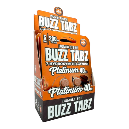 Bumble Bee Buzz Tabz Platinum 40mg: Premium Cherry Chewables.