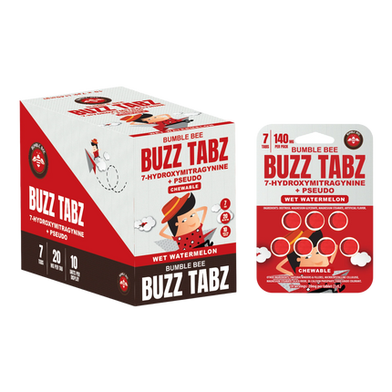 Bumble Bee Buzz Tabz 7-OH + Pseudo 20mg 7 Count.