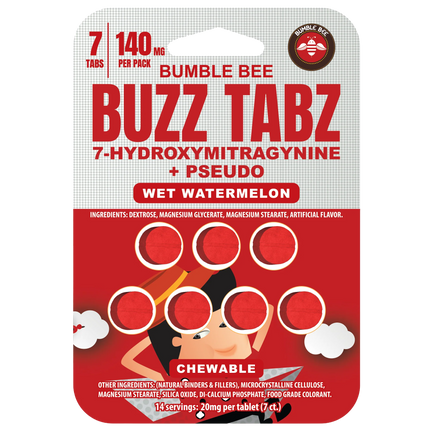 Bumble Bee Buzz Tabz 7-OH + Pseudo 20mg 7 Count.