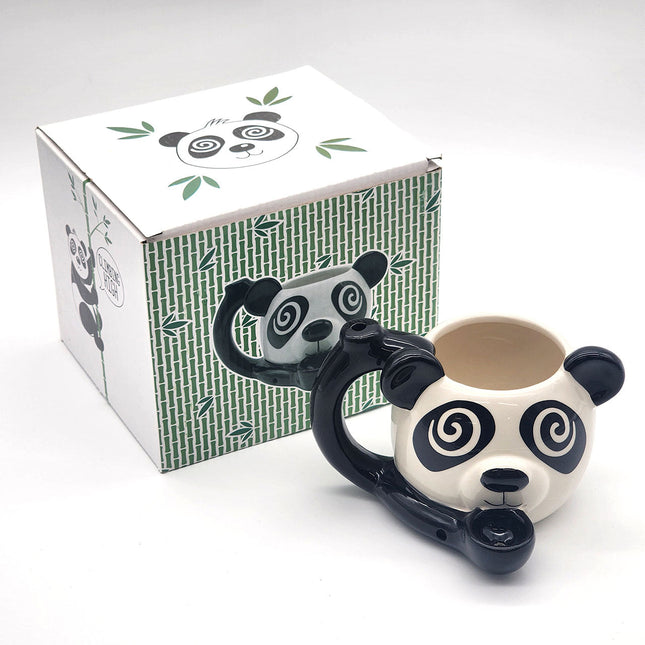 Ceramic Smoking Hand Pipe - Panda.