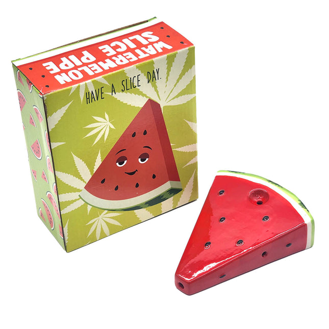 Ceramic Smoking Hand Pipe - Watermelon.