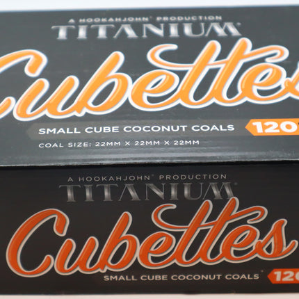 Titanium Cubettes Coconut Coals (120 Pieces).