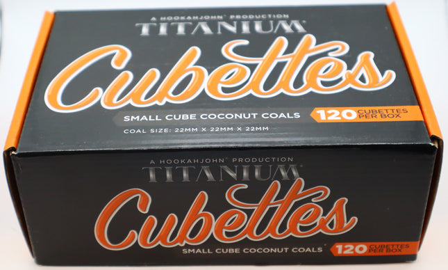 Titanium Cubettes Coconut Coals (120 Pieces).