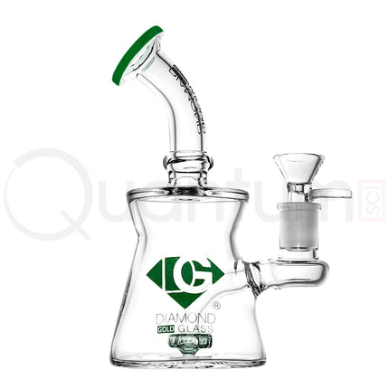 Diamond Gold Glass 6" Mini Banger Hanger.