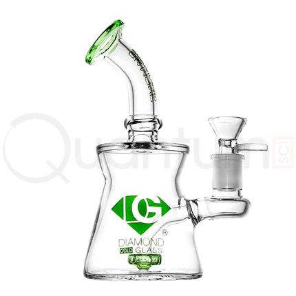 Diamond Gold Glass 6" Mini Banger Hanger.