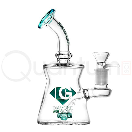 Diamond Gold Glass 6" Mini Banger Hanger.