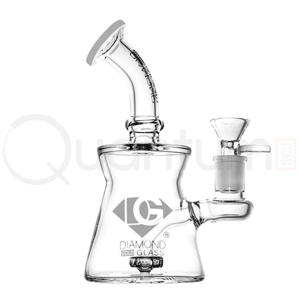 Diamond Gold Glass 6" Mini Banger Hanger.