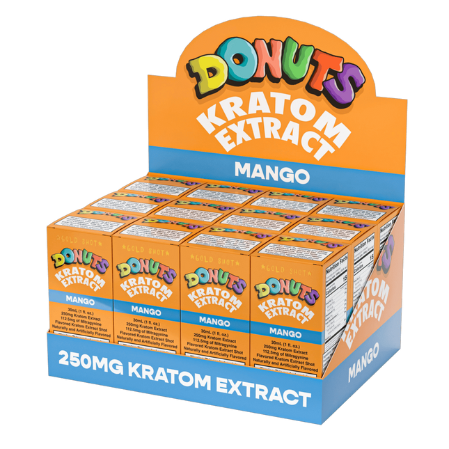 Donuts Kratom Extract 250mg Mango Shot.