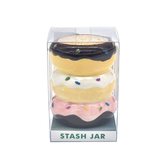 Donut Stack Ceramic Stash Jar.