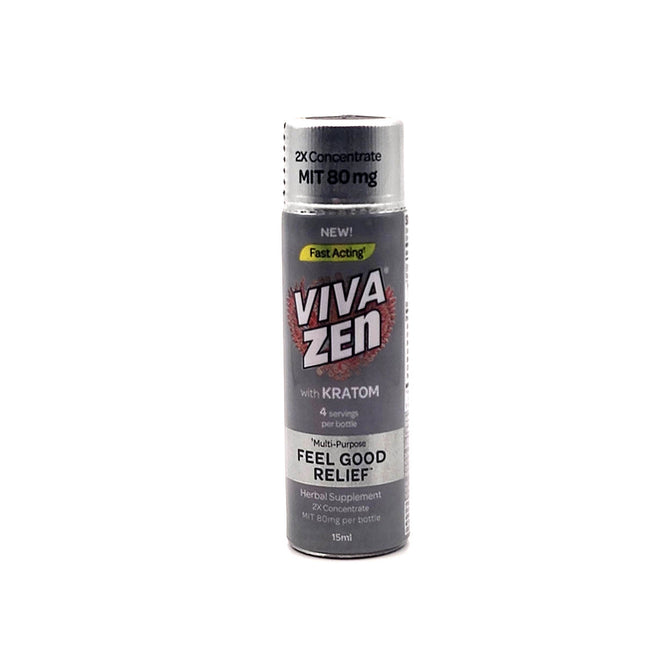Viva Zen 2X Concentrate Kratom Liquid 80mg 15ml.