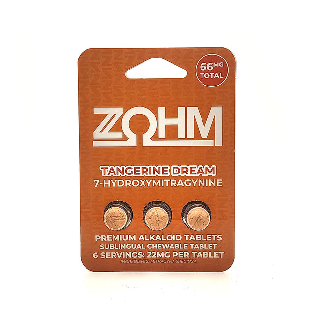 ZOHM Tangerine Dream 7-Hydroxymitragynine Tablets 66mg Total.