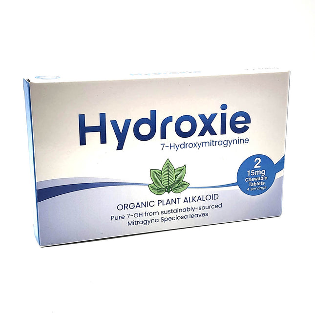 Hydroxie 7-Hydroxymitragynine Chewable Tablets 2 Count 15mg.