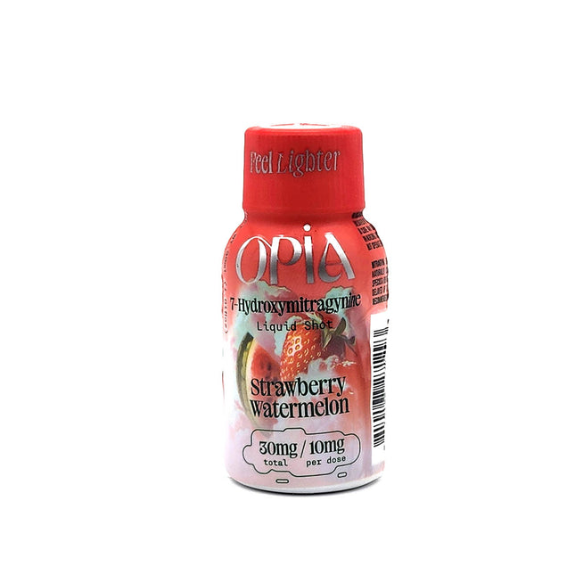 Opia 7-Hydroxymitragynine Liquid Shot Strawberry Watermelon 30mg.