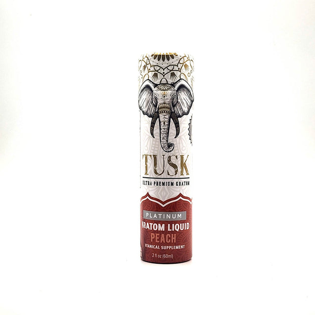 Tusk Platinum Kratom Liquid Peach 60ml.