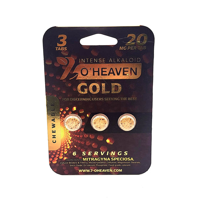 7 OHeaven Gold Chewable 20mg 3 Count.