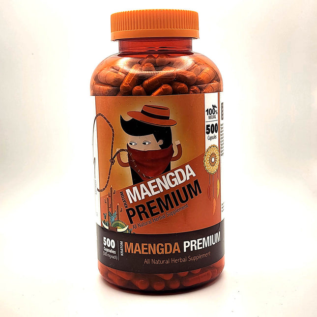Bumble Bee Kratom Maengda Premium Capsules 500 Count.