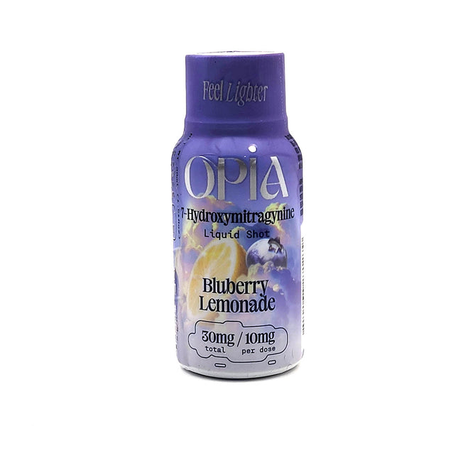 Opia 7-Hydroxymitragynine Liquid Shot Blueberry Lemonade 30mg.