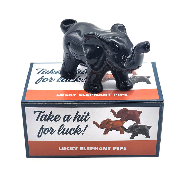 Ceramic Smoking Hand Pipe - Elephant.