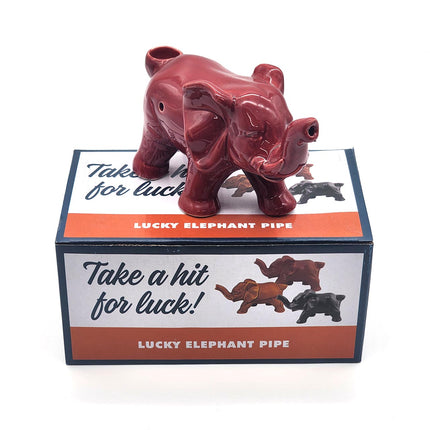 Ceramic Smoking Hand Pipe - Elephant.