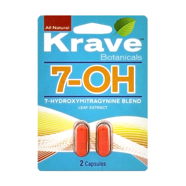 Krave Kratom 7OH 7-Hydroxymitragynine - 2-pack.
