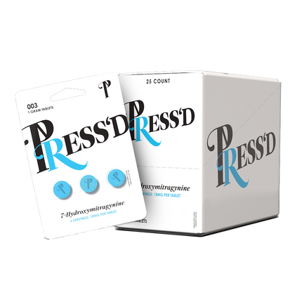 PRESS'D 7-Hydroxymitragynine 18MG Tablets.