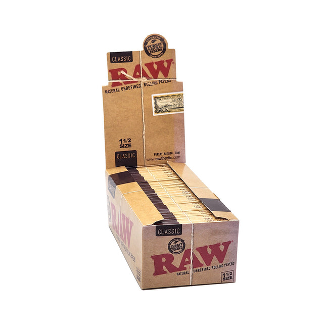 RAW Classic Natural Unrefined Rolling Papers - Wholesale Box.