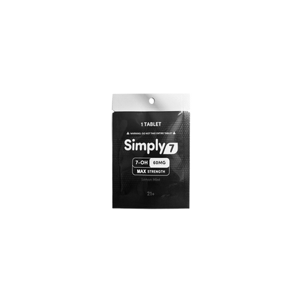 Simply 7 60mg 7-Hydroxymitragynine Tablets MAX Strength Lemon Mint - 1 Count.