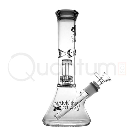 Diamond Gold Glass 11" Beaker.