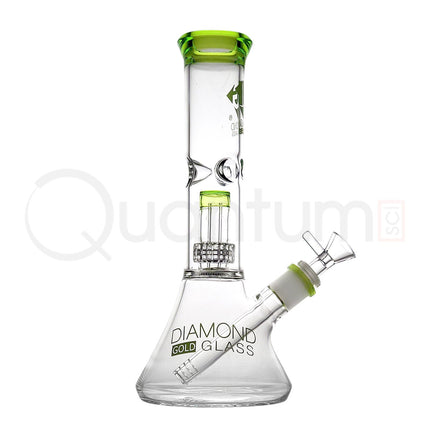 Diamond Gold Glass 11" Beaker.