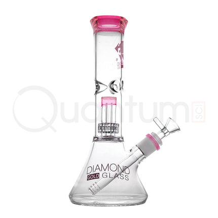 Diamond Gold Glass 11" Beaker.
