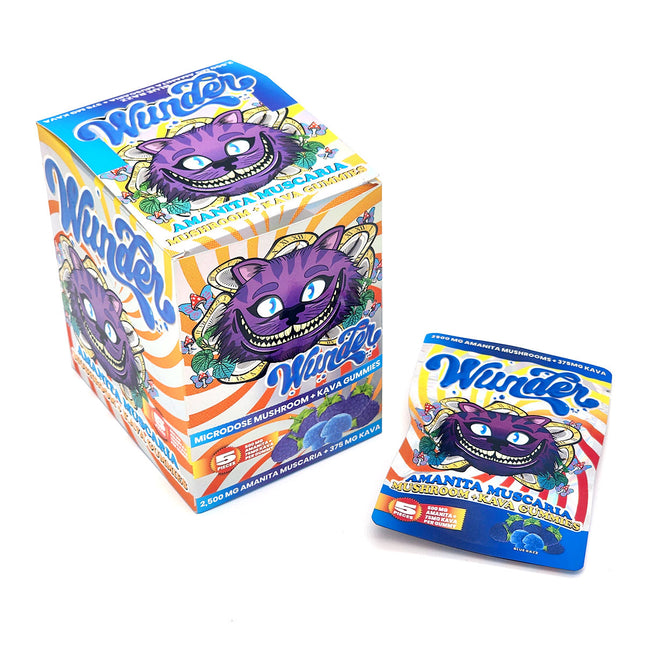 WUNDER AMANITA MUSCARIA MUSHROOM KAVA GUMMIES.