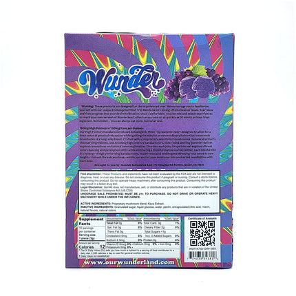 WUNDER AMANITA MUSCARIA MUSHROOM KAVA GUMMIES.